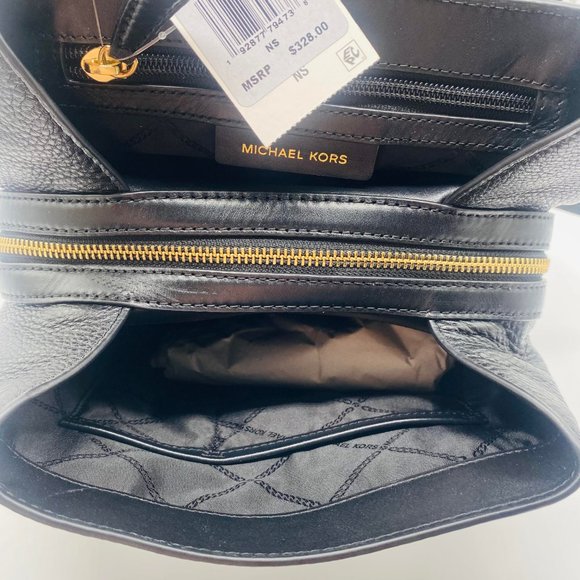 MK Raven Medium Pebbled Leather Backpack - Picture 3 of 4